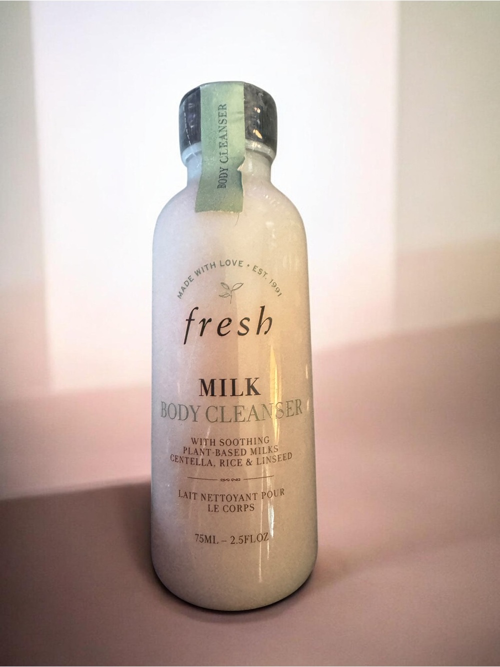 fresh Milk Body Cleanser - White Bottle with Mint Label